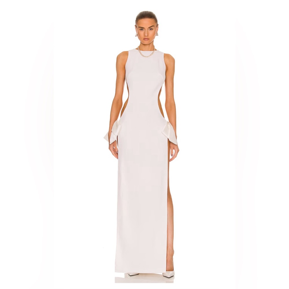Monot cut out gown with bow - Picture 3 of 12